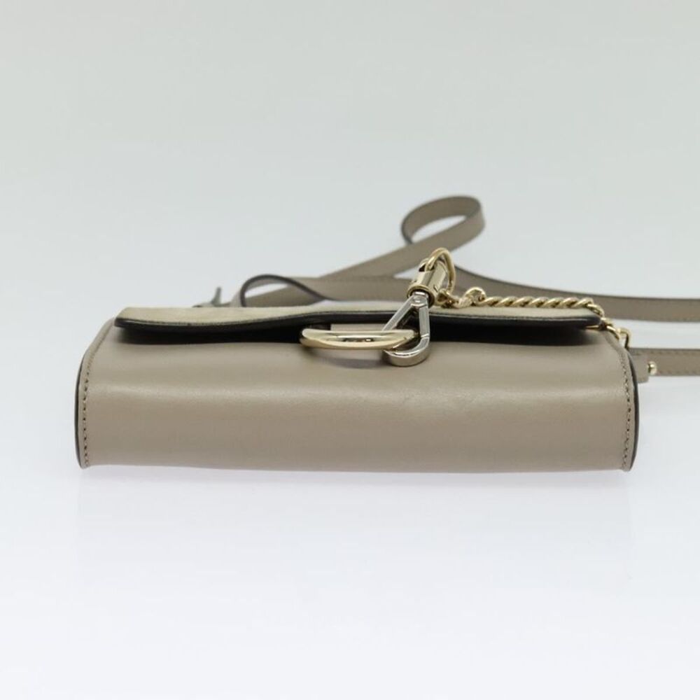 Chloe Faye Leather And Suede Beige Leather Shoulder Bag Bag - Picture 15 of 16